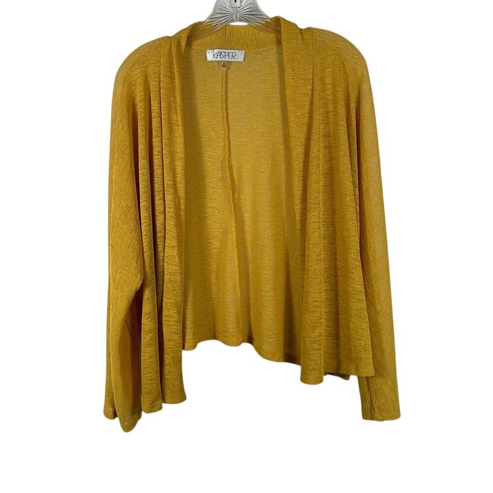 Kasper Yellow Cardigan Size 3X